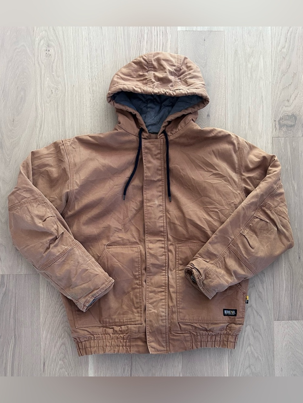 Berne Flame Resistant Duck Canvas Insulated Hooded Jacket